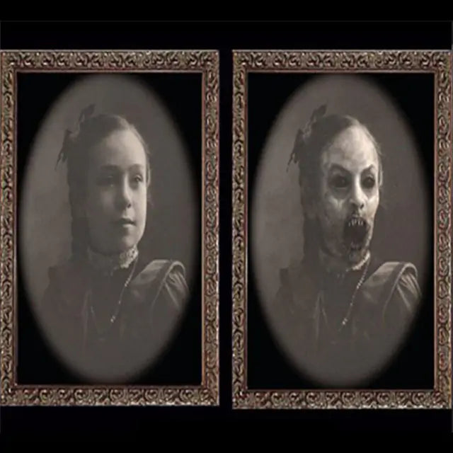 3D Halloween Face Changing Ghost Portrait